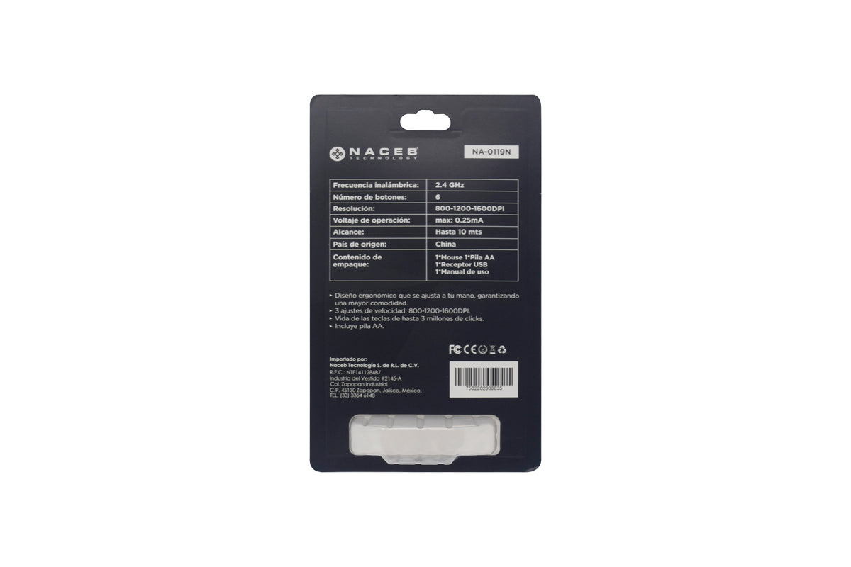 Mouse Naceb Technology NA-0119N - Vista 5