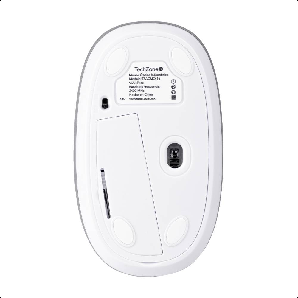 Mouse TECHZONE Jelly-Mate Grey - Vista 3