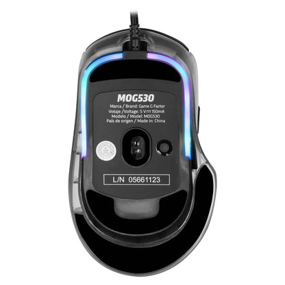 Mouse Gaming GAME FACTOR MOG530-BK - Vista 4