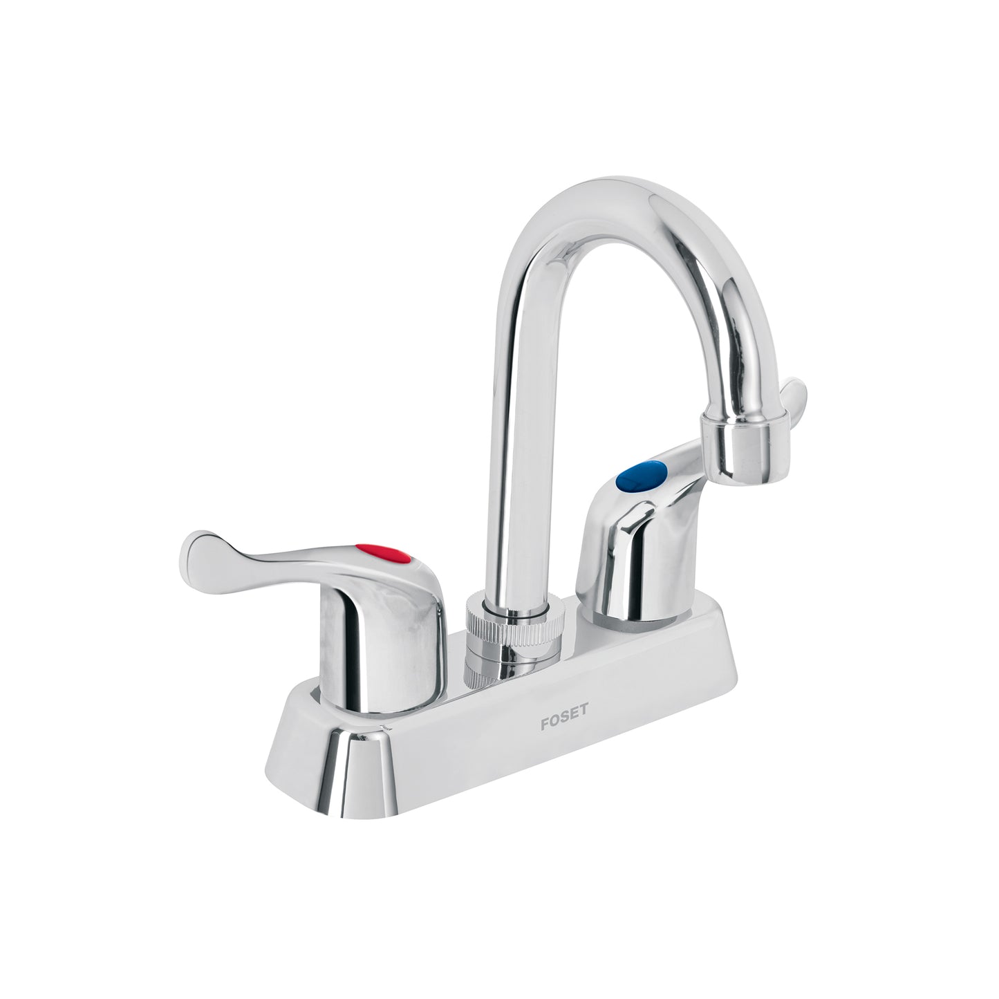 Mezcladora 4' lavabo, ABS, cuello bar, palanca, BASIC