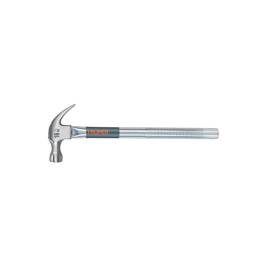 Martillo tubular pulido 16 oz uña curva, Truper