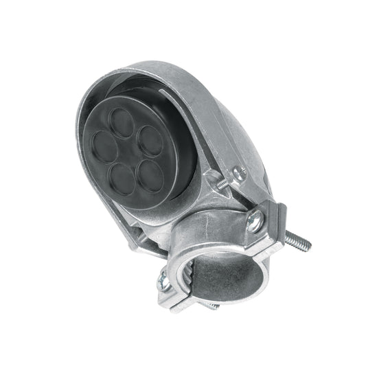 Mufa con abrazadera para tubo 1', Volteck