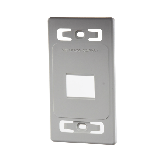 Placa de Pared Modular MAX, de 2 Salidas, Color Blanco