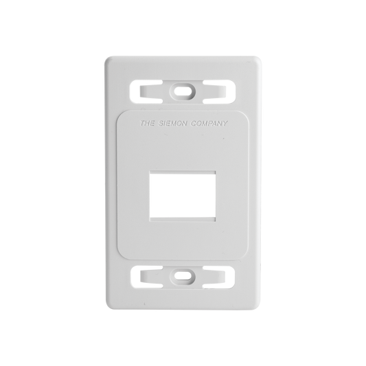 Placa de Pared Modular MAX, de 2 Salidas, Color Blanco, Versi�n Bulk (Sin Empaque Individual)