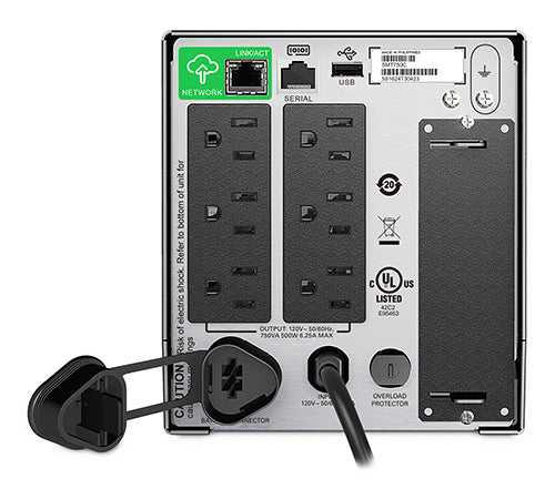 No Break Capacidad 750 VA 500 watts, 120V, co APC SMT750C - Vista 2