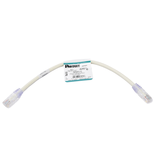 Cable de Parcheo UTP Categor�a 6, con Plug Modular en Cada Extremo - 0.3 Metros (1 Pie) - Blanco