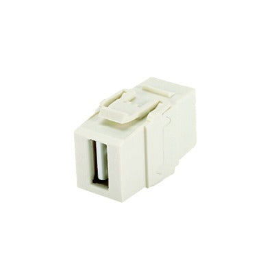 M�dulo Acoplador USB 2.0, Hembra a Hembra, Tipo Keystone, Color Blanco Mate
