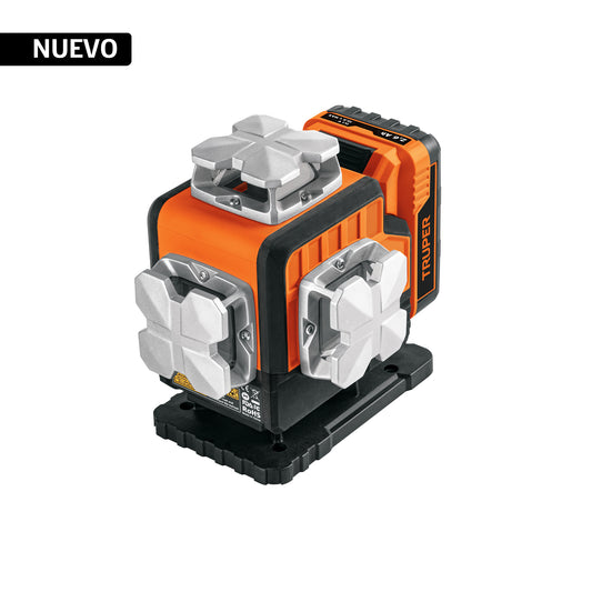 Nivel láser verde, alcance 25m, 16 líneas, recargable, TRUPE