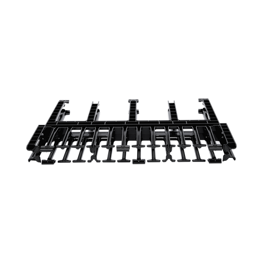 Organizador de Cables Horizontal NetManager de Alta Densidad, Doble (Frontal y Posterior), Para Rack de 19in, 1UR, Color Negro