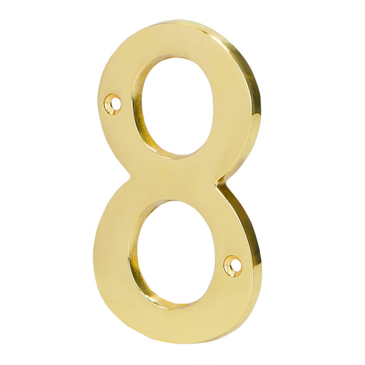 Número 8 de latón sólido 4', HERMEX