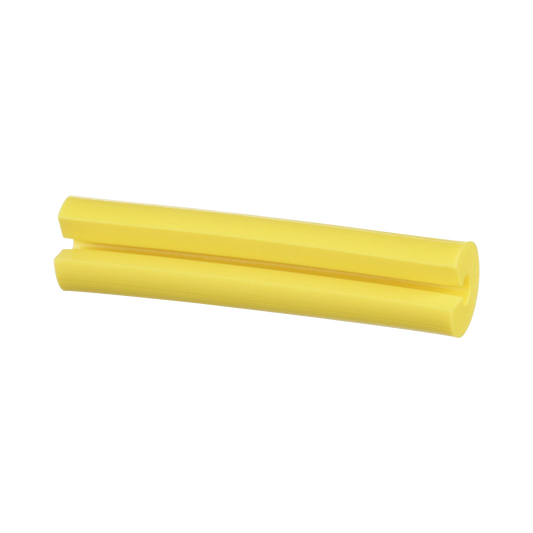 Manguito Porta Etiquetas de Identificaci�n, Para Fibra Simplex de 2 mm, 0.08 Pulgadas (2 mm) de Largo, Color Amarillo, Paquete de 100pz