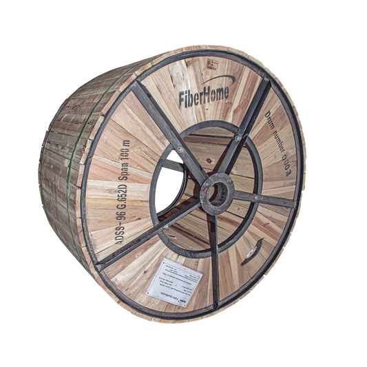 Carrete de 4 Kil�metros de Fibra �ptica A�rea (ADSS) G.652D, Monomodo de 96 Hilos, Exterior, Span 100, Loose Tube
