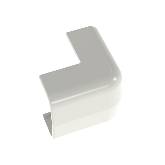 Esquinero exterior, para uso con canaleta LD5, material ABS, Color Blanco Mate
