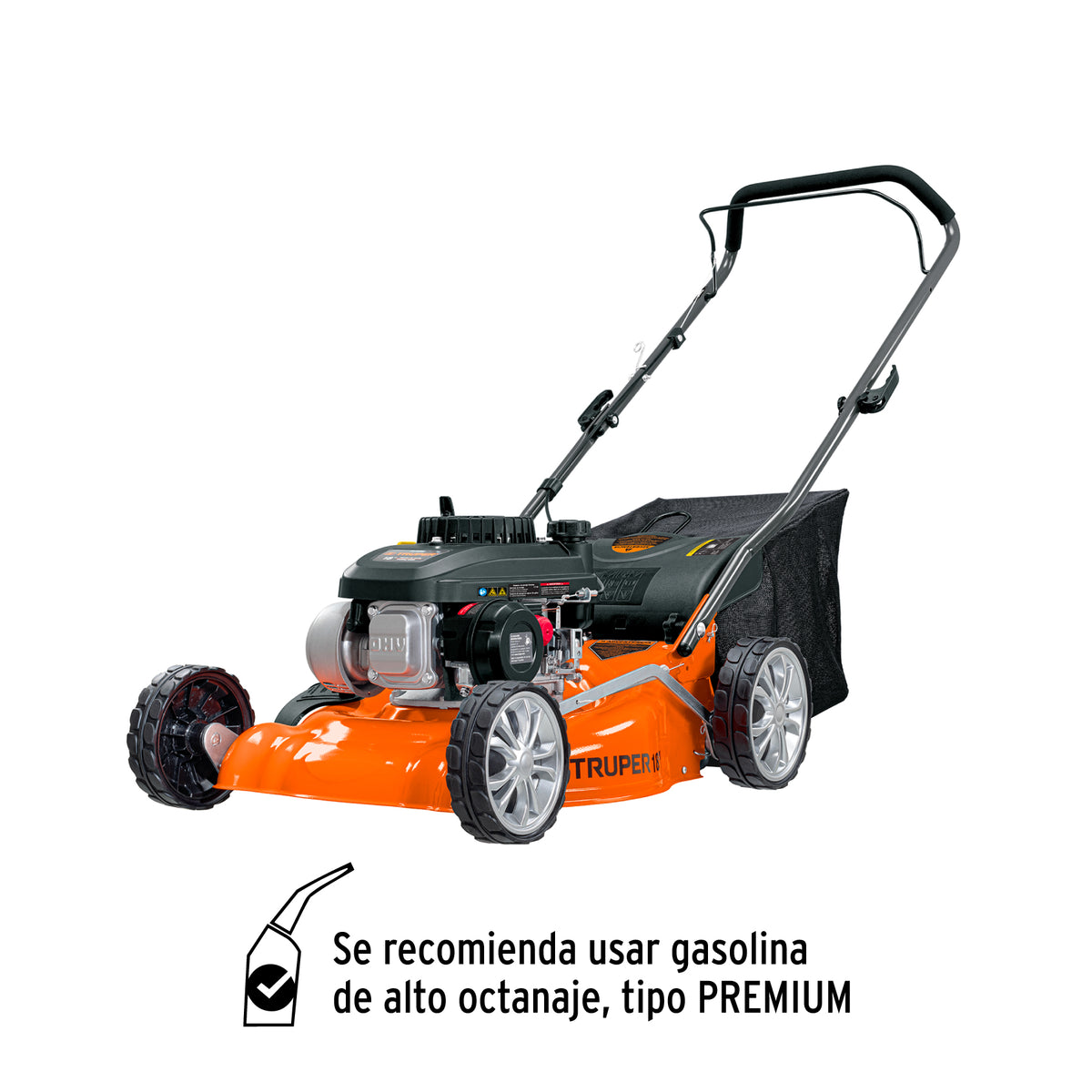 Podadora con motor a gasolina de 4 HP, 18' de corte, Truper