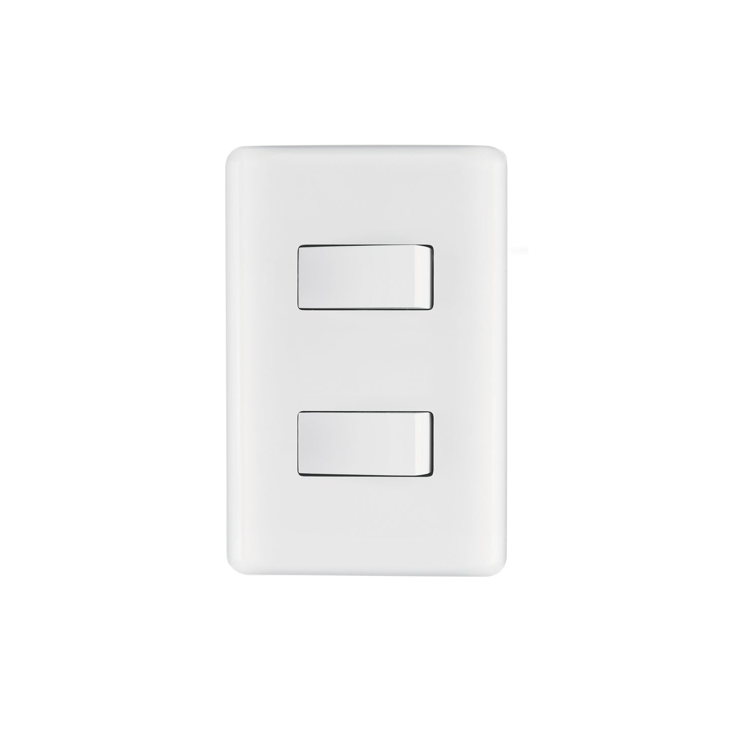 Placa armada con 2 interruptores sencillos, Volteck Basic