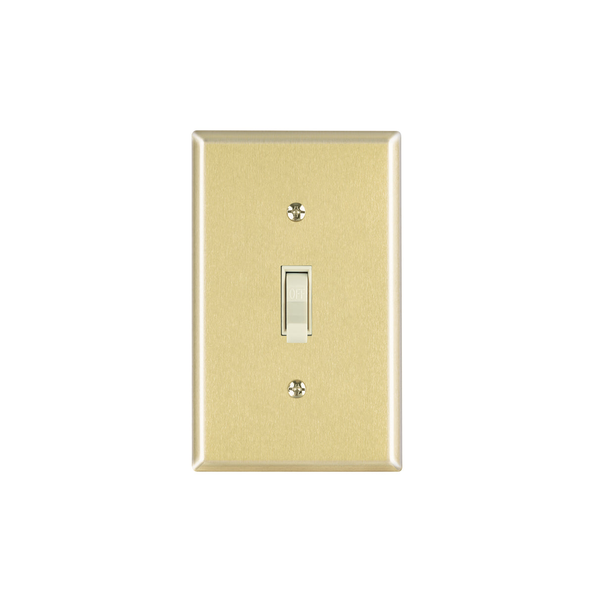 Placa armada interruptor sencillo, línea Standard, aluminio
