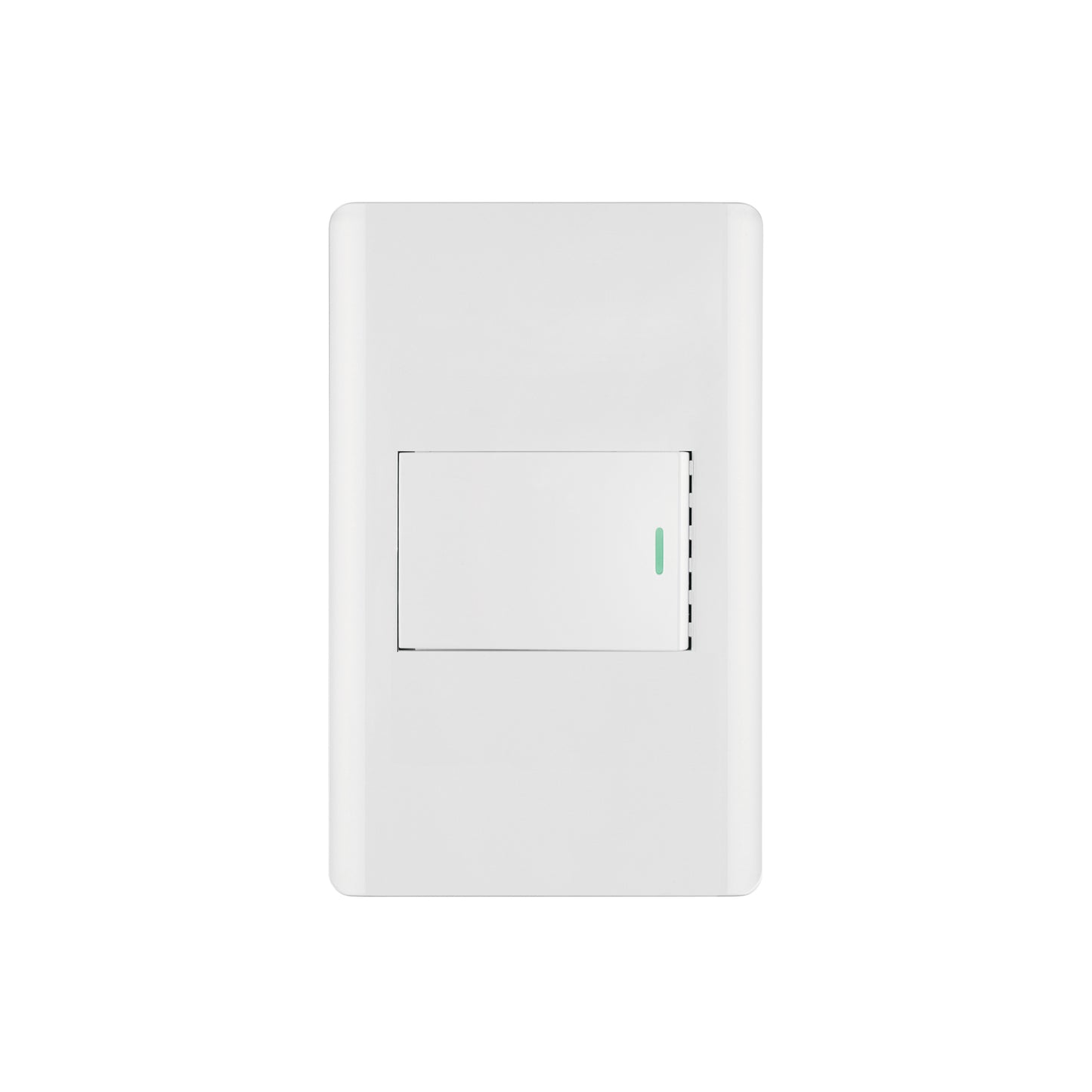 Placa armada blanca 1 interruptor 1.5 módulos, Lisboa