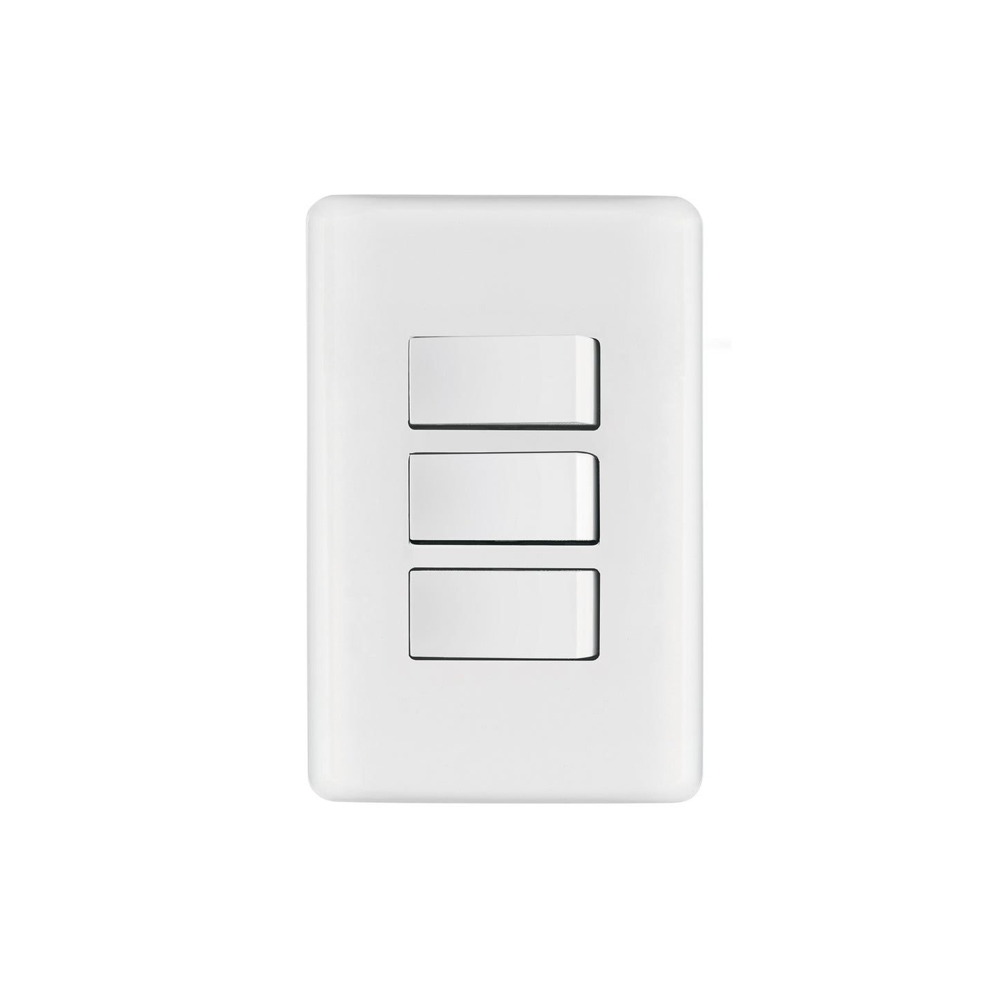 Placa armada con 3 interruptores sencillos, Volteck Basic