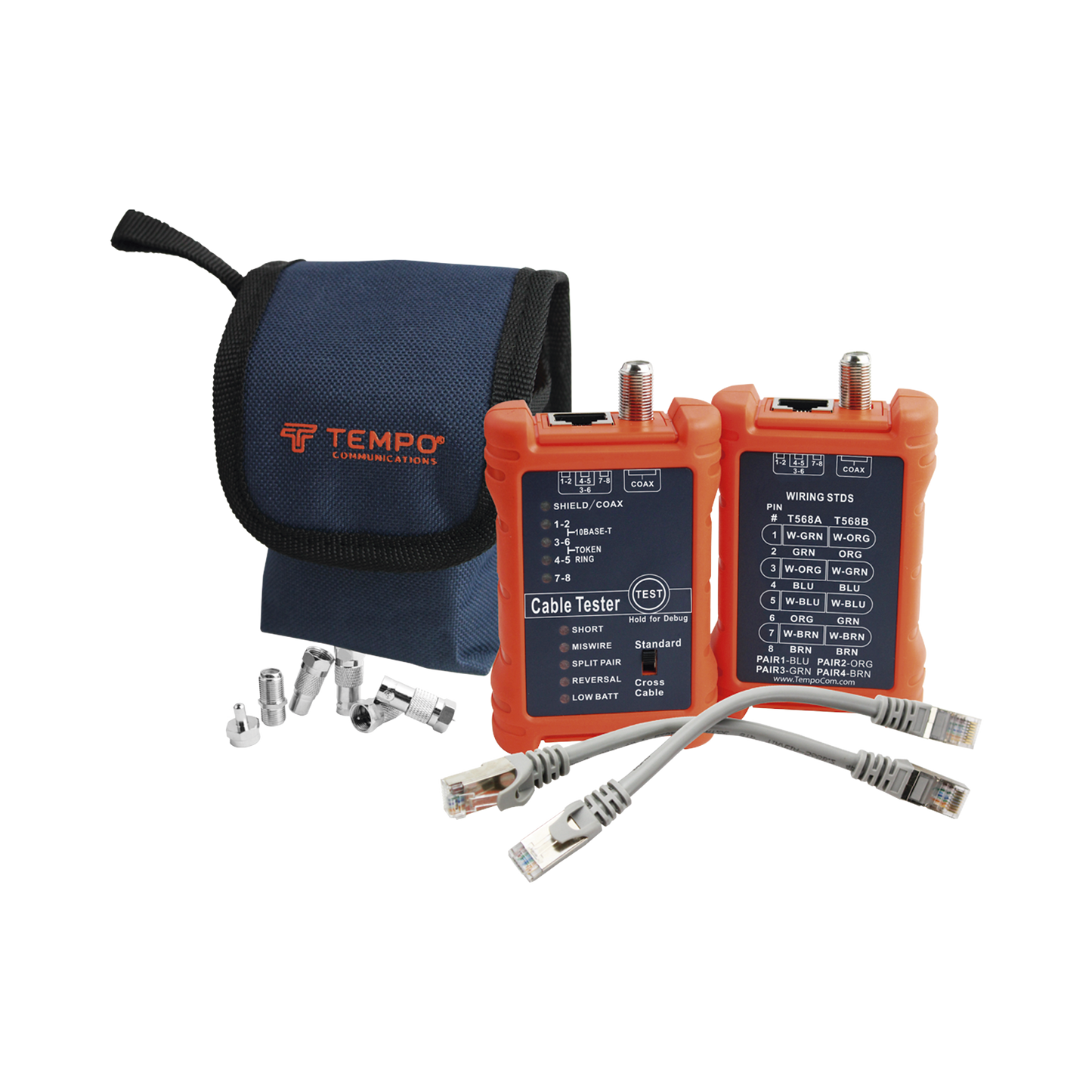 Tester Profesional para Mapeo de Cables de Red/Coaxiales