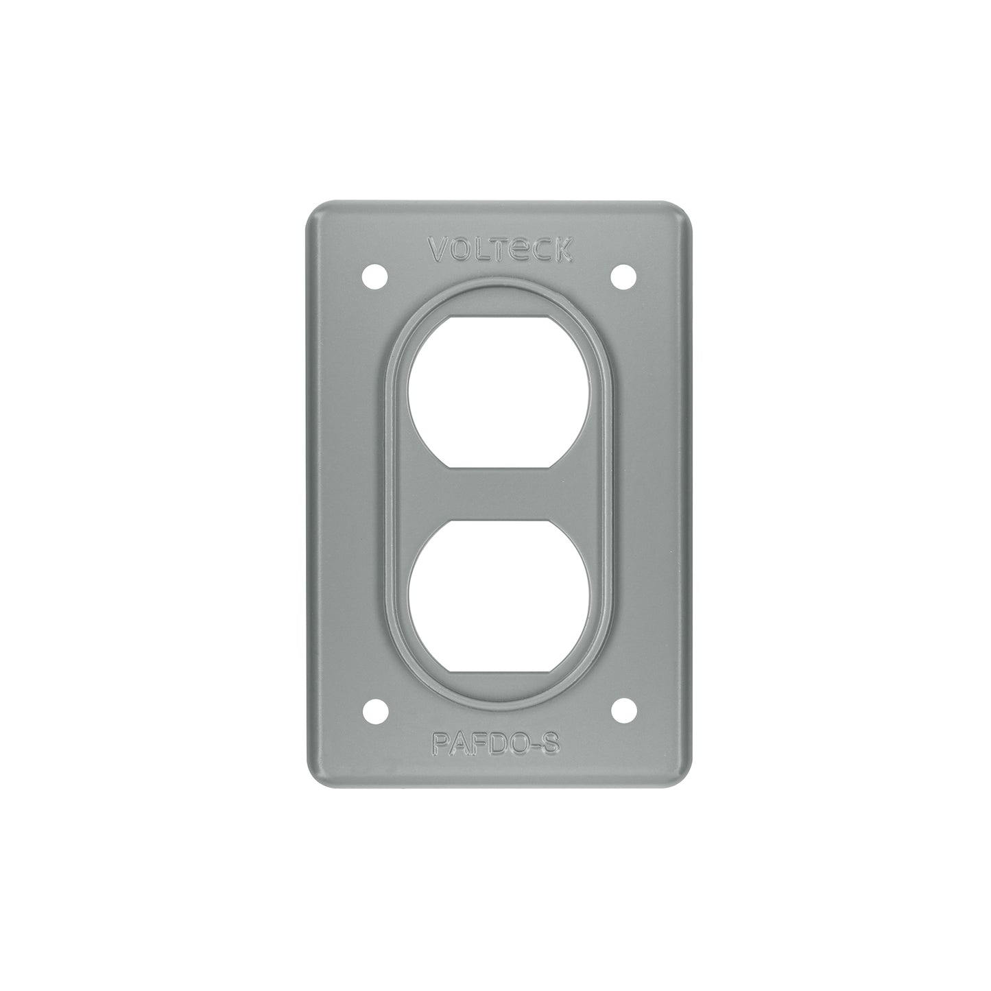 Placa tipo FS, doble, de sobreponer, Volteck