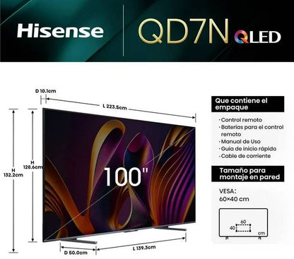 Televisiones Hisense 100QD7N - Vista 2
