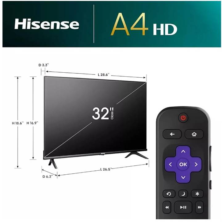 Televisiones Hisense 32A4NR - Vista 3