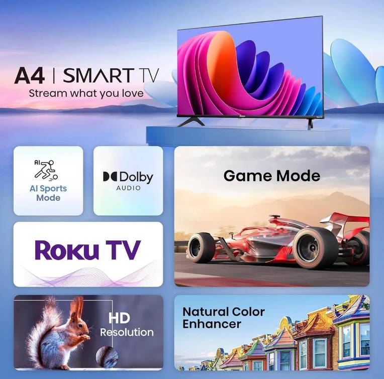 Televisiones Hisense 32A4NR - Vista 5