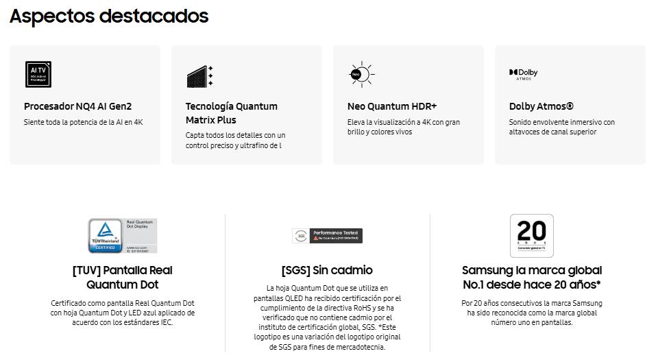 Televisiones SAMSUNG QN55QN85FAFXZX - Vista 3
