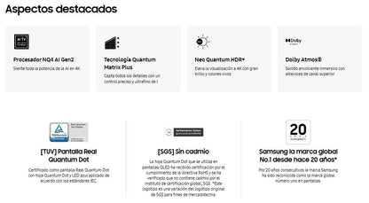 Televisiones SAMSUNG QN55QN85FAFXZX - Vista 3
