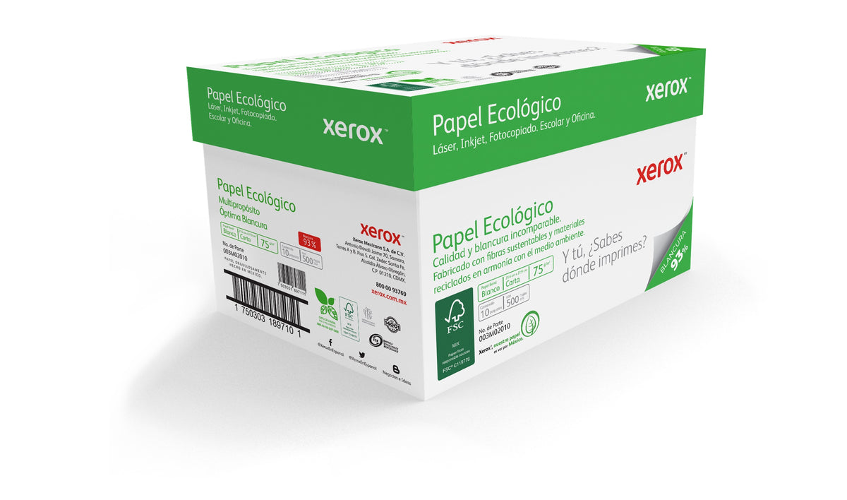 Papel Bond Ecológico Carta XEROX Ecológico - Vista 4