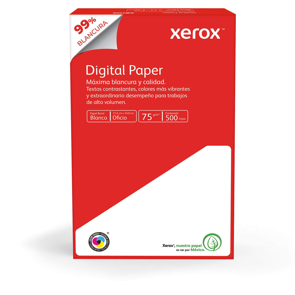 Papel Bond Digital Paper Oficio XEROX Rojo - Vista 2