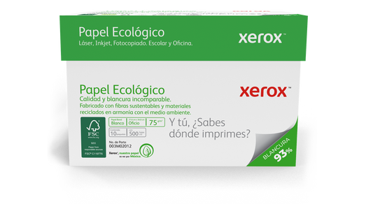 Papel Bond Ecológico Oficio XEROX Ecológico
