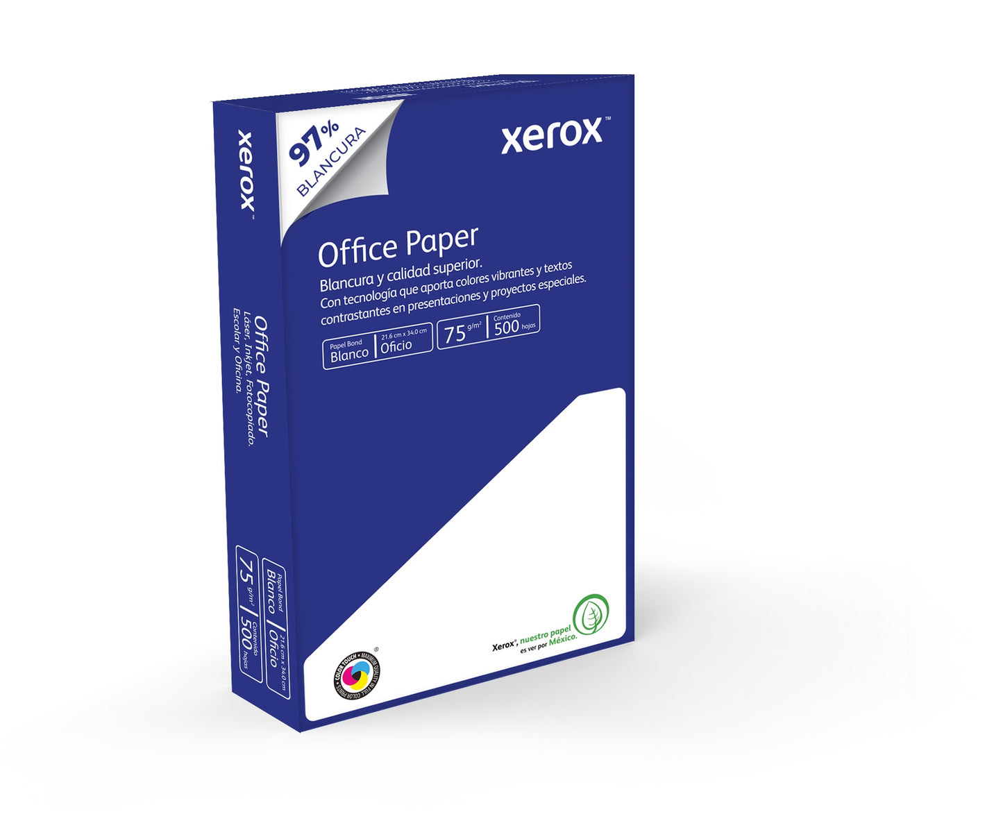 Papel Bond Office Paper Oficio XEROX Azul - Vista 3