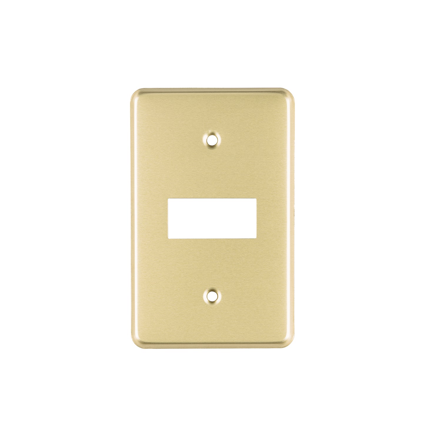 Placa 1 módulo, de aluminio, línea Económica, Volteck