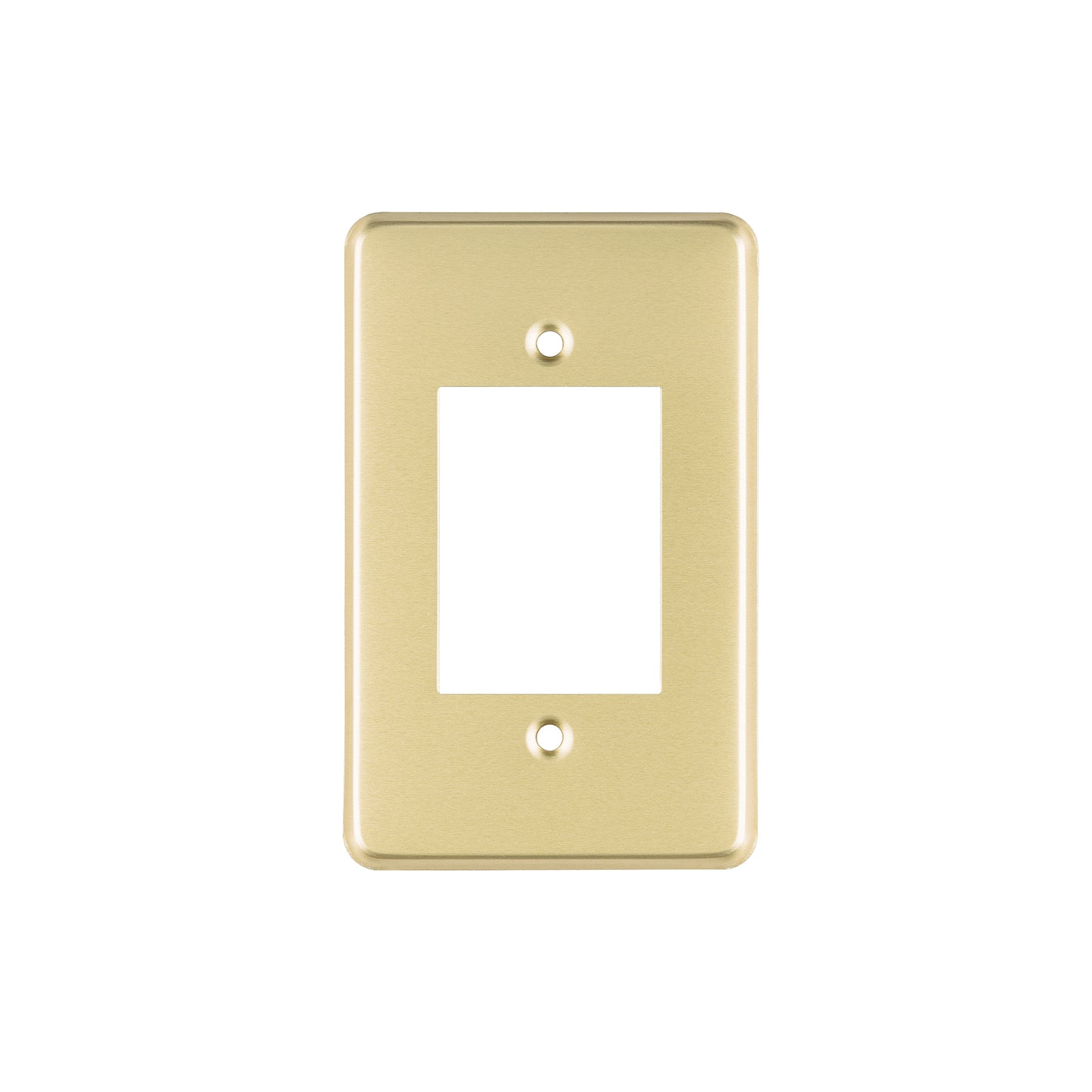 Placa 3 módulos, de aluminio, línea Económica, Volteck