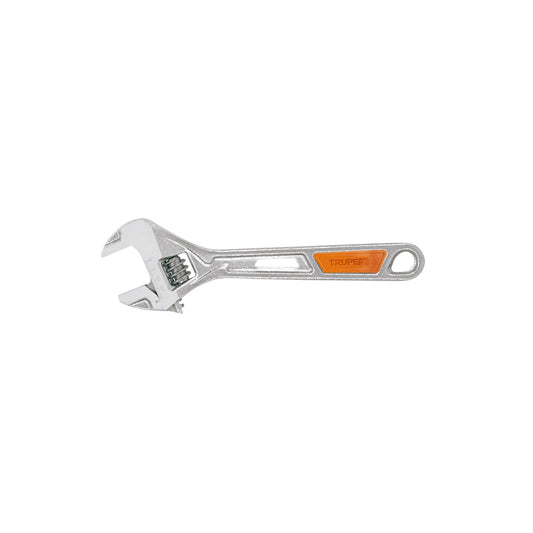 Llave ajustable (perico) 6' cromada mango de PVC, Truper