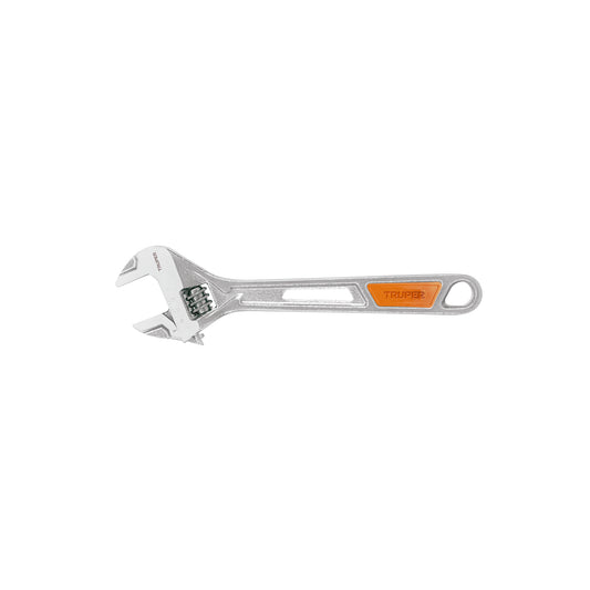 Llave ajustable (perico) 8' cromada mango de PVC, Truper