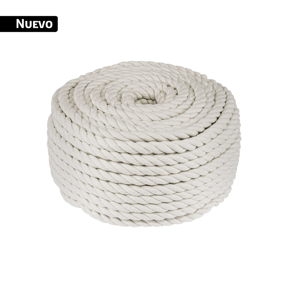 Piola de algodón de 8 mm, rollo, natural, 1 kg, FIERO