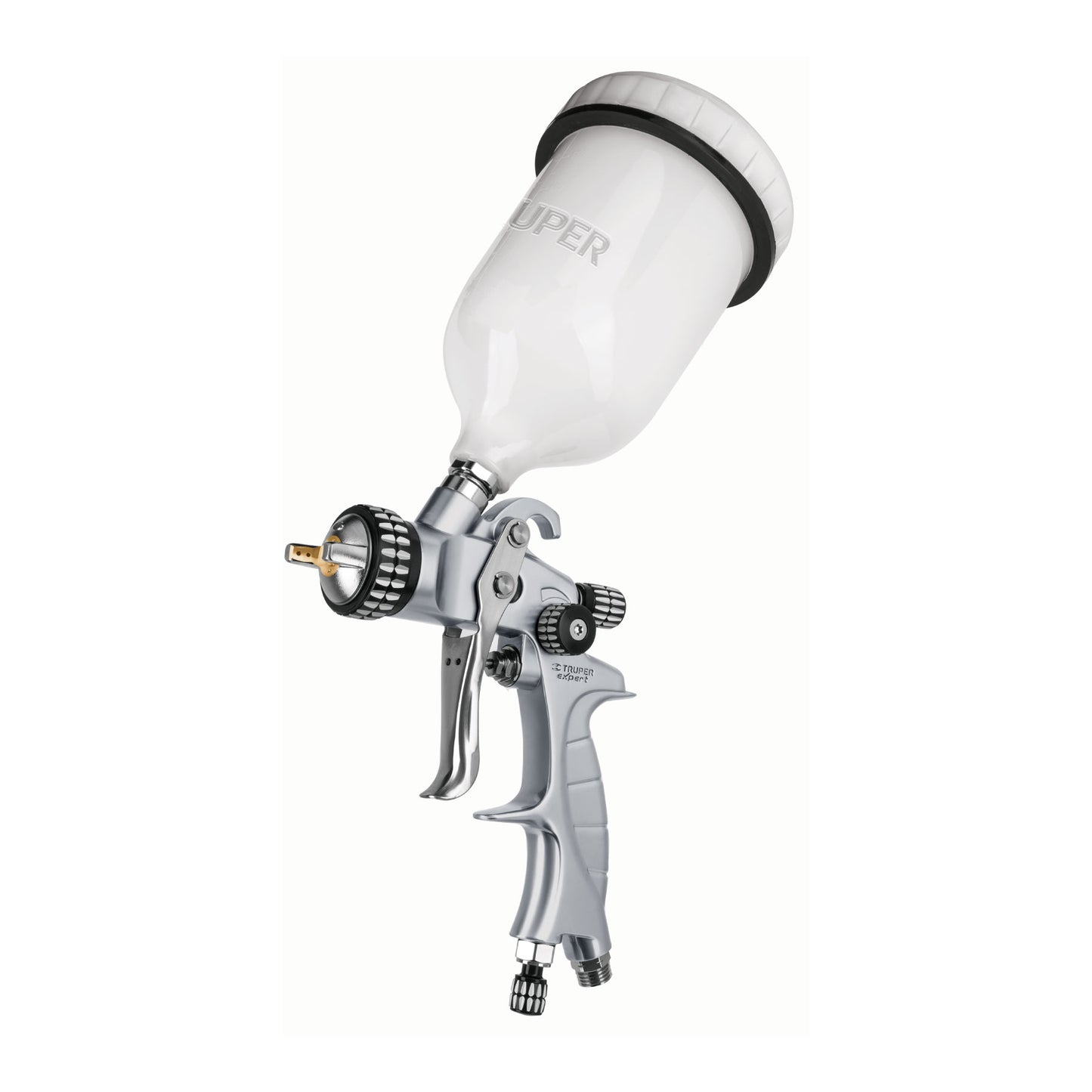 Pistola p/pintar gravedad LVMP vaso plástico, 1.4 mm, Expert