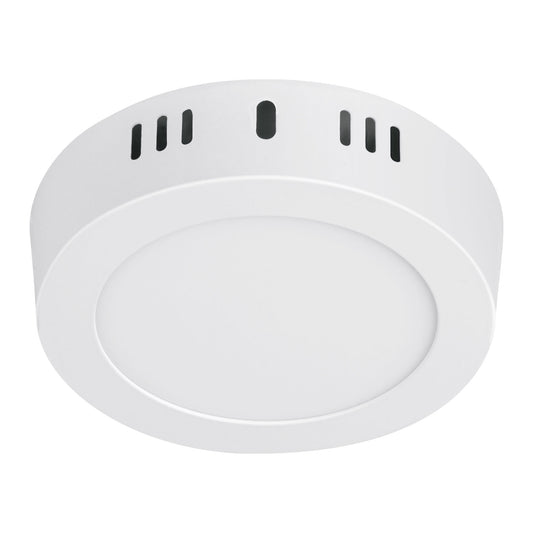 Luminario LED tipo plafón 6 W, redondo, luz de día, blanco