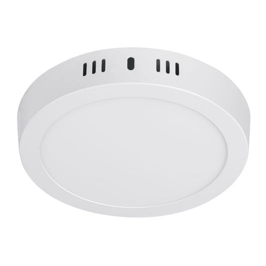 Luminario LED tipo plafón 12 W, redondo, luz de día, blanco