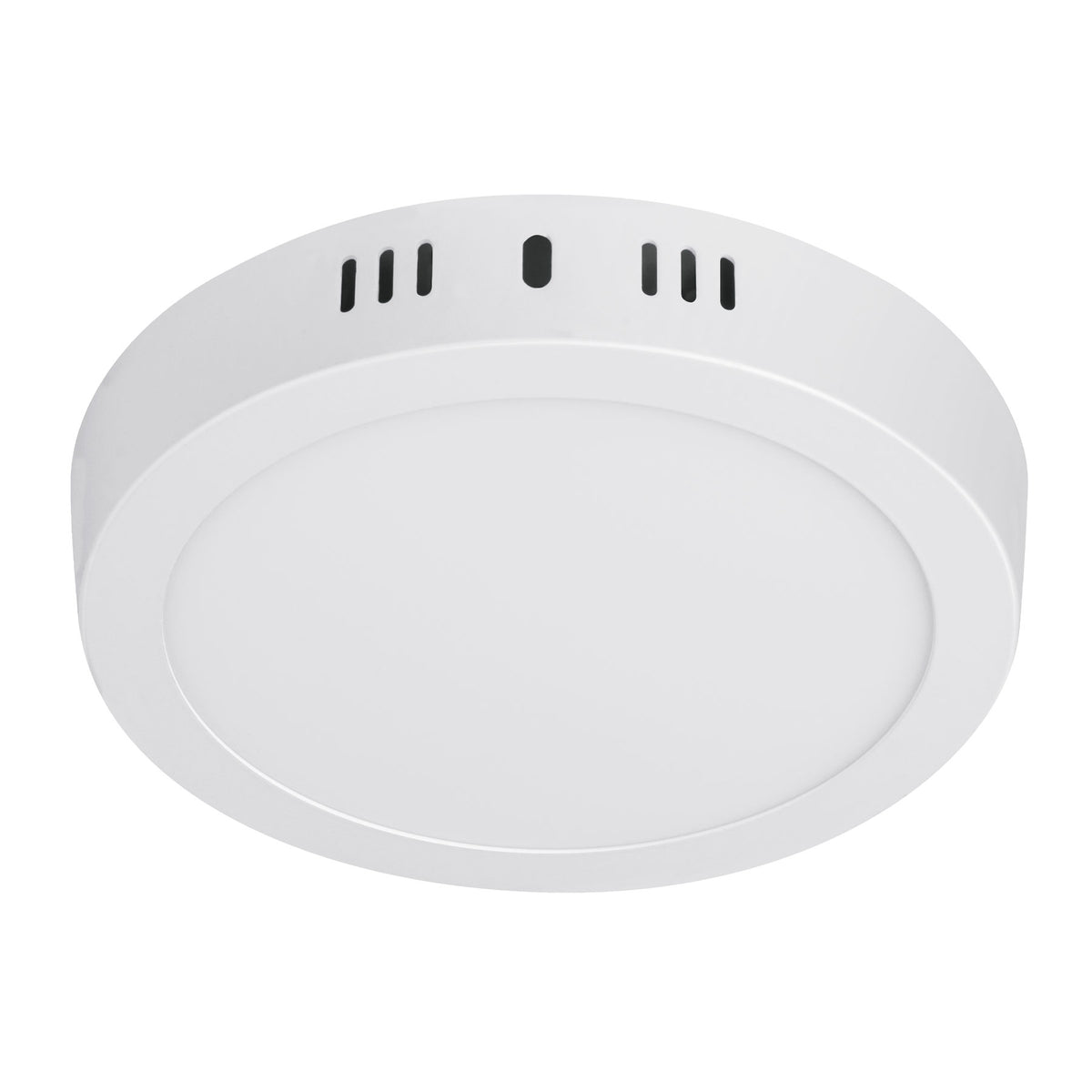 Luminario LED tipo plafón 12 W, redondo, luz cálida, blanco