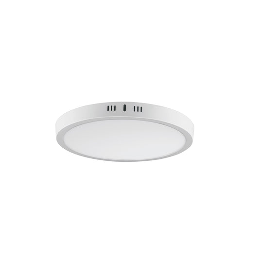 Luminario LED tipo plafón 24 W, redondo, luz de día, blanco