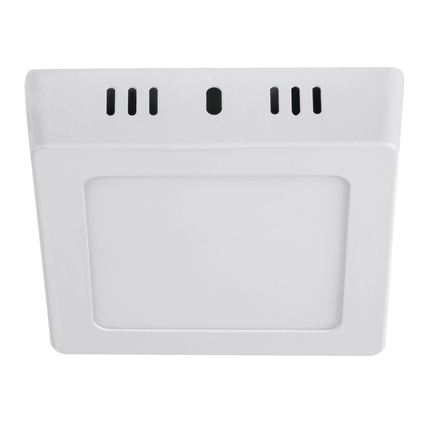 Luminario LED tipo plafón 6 W, cuadrado, luz de día, blanco