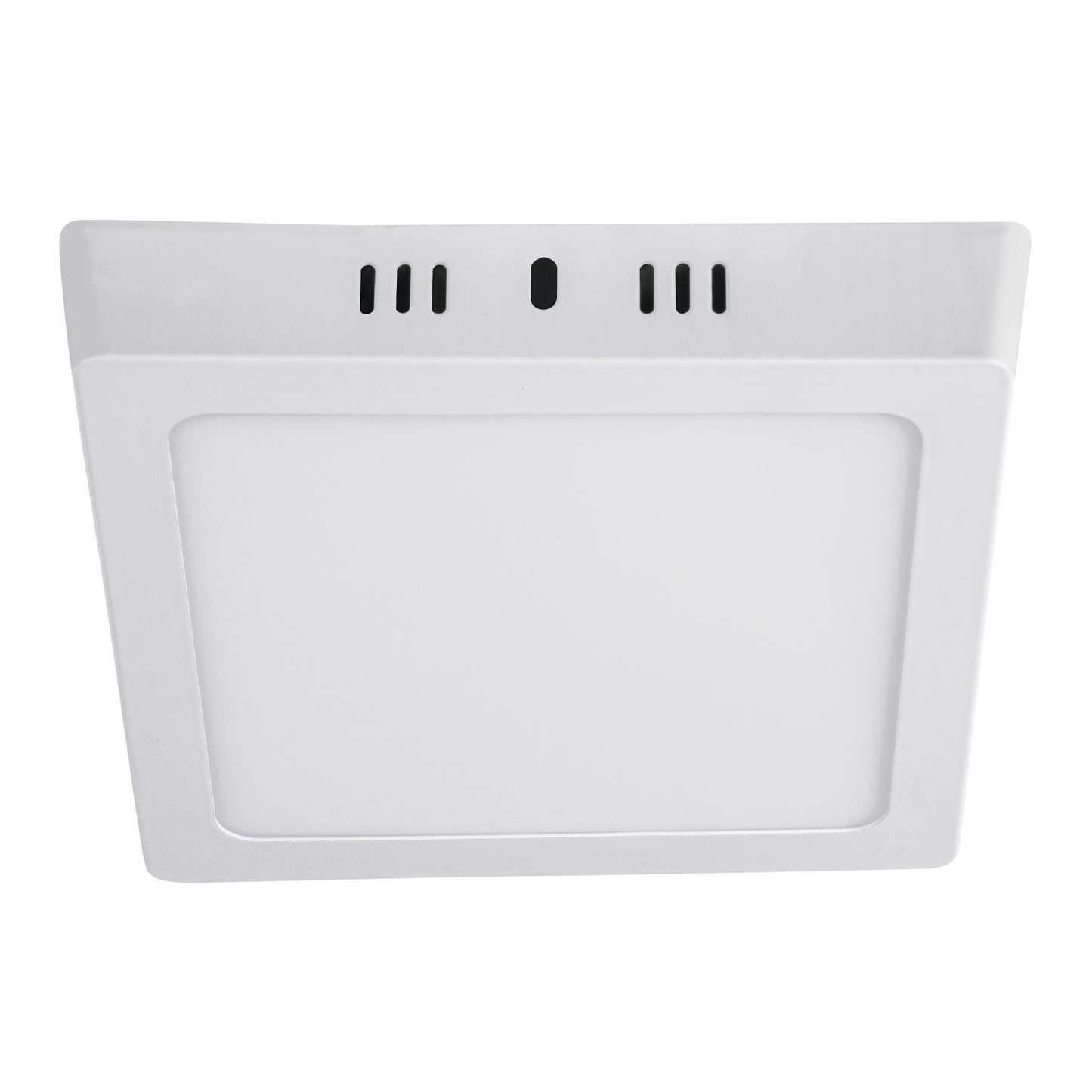 Luminario LED tipo plafón 12 W, cuadrado, luz de día, blanco