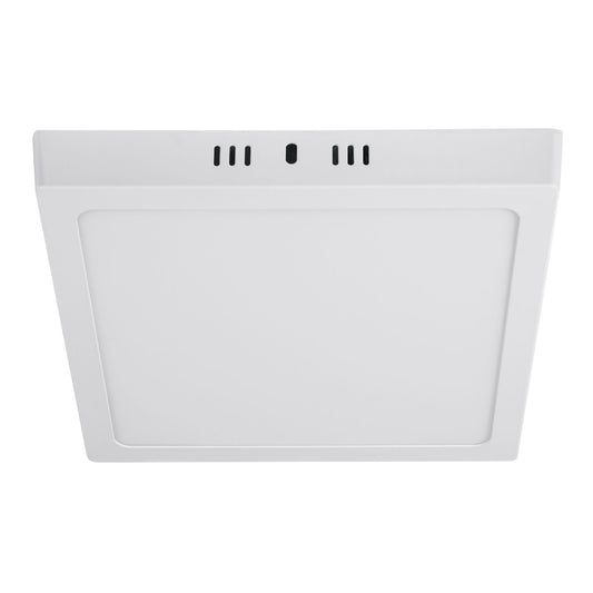 Luminario LED tipo plafón 18 W, cuadrado, luz de día, blanco