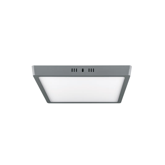 Luminario LED tipo plafón 24 W, cuadrado, luz de día, gris