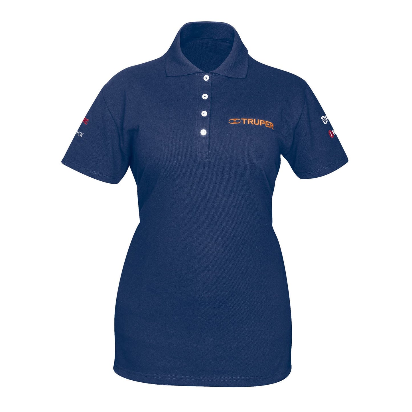 Playera polo para mujer, azul, M, Truper