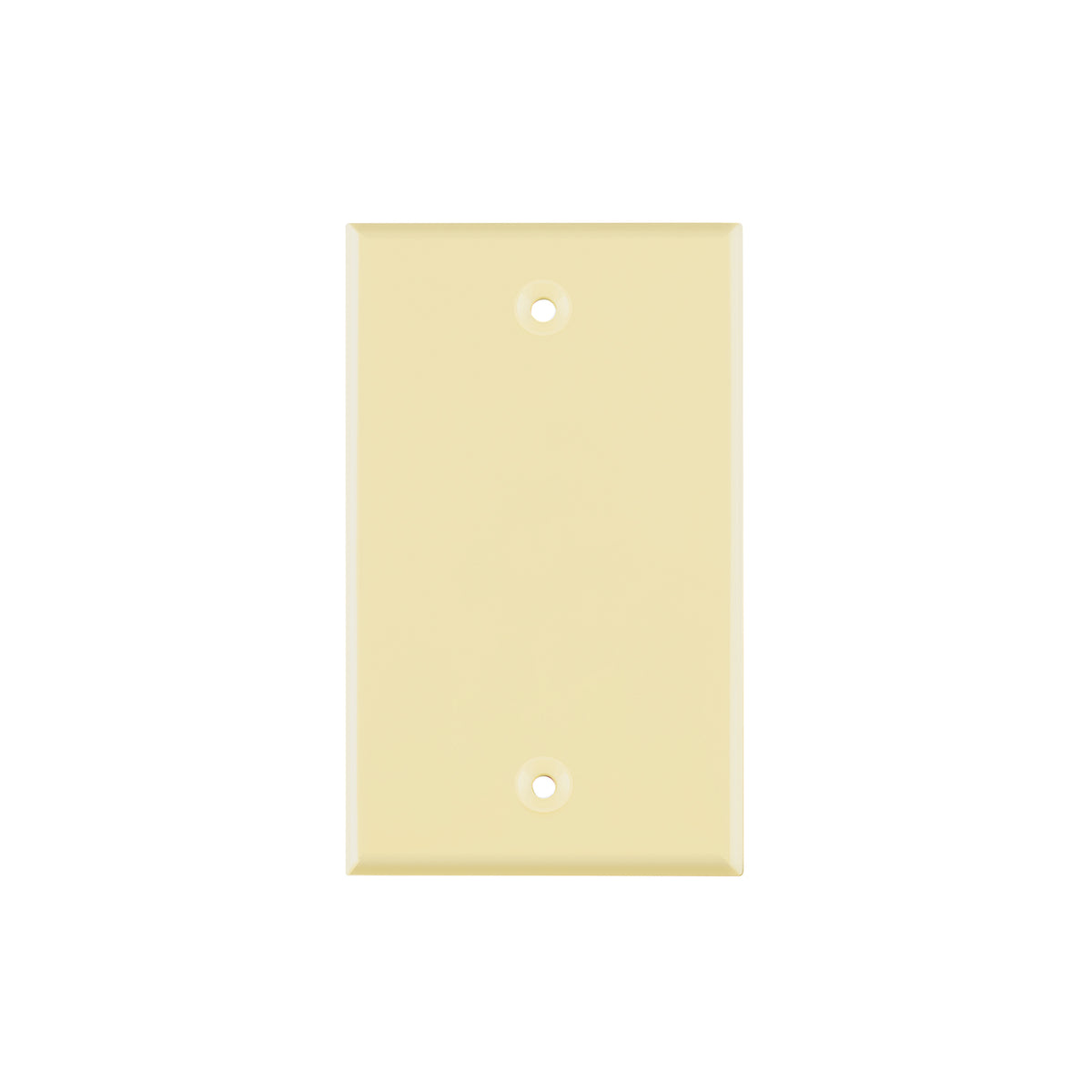Placa de ABS ciega, Standard, marfil, Volteck