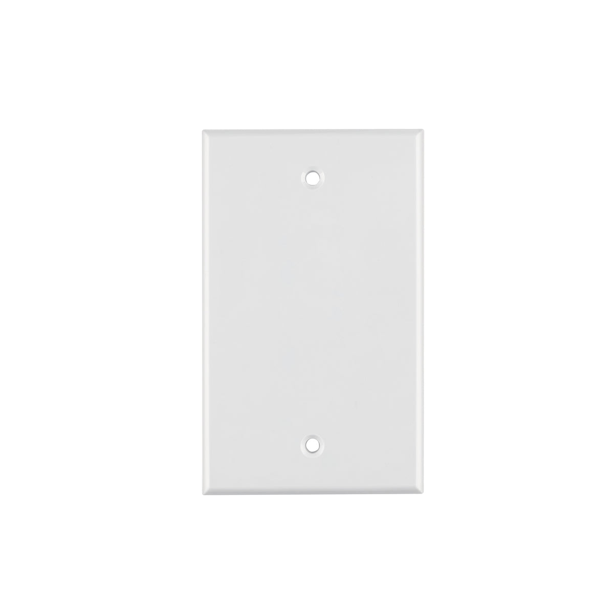 Placa de ABS ciega, Standard, blanco, Volteck